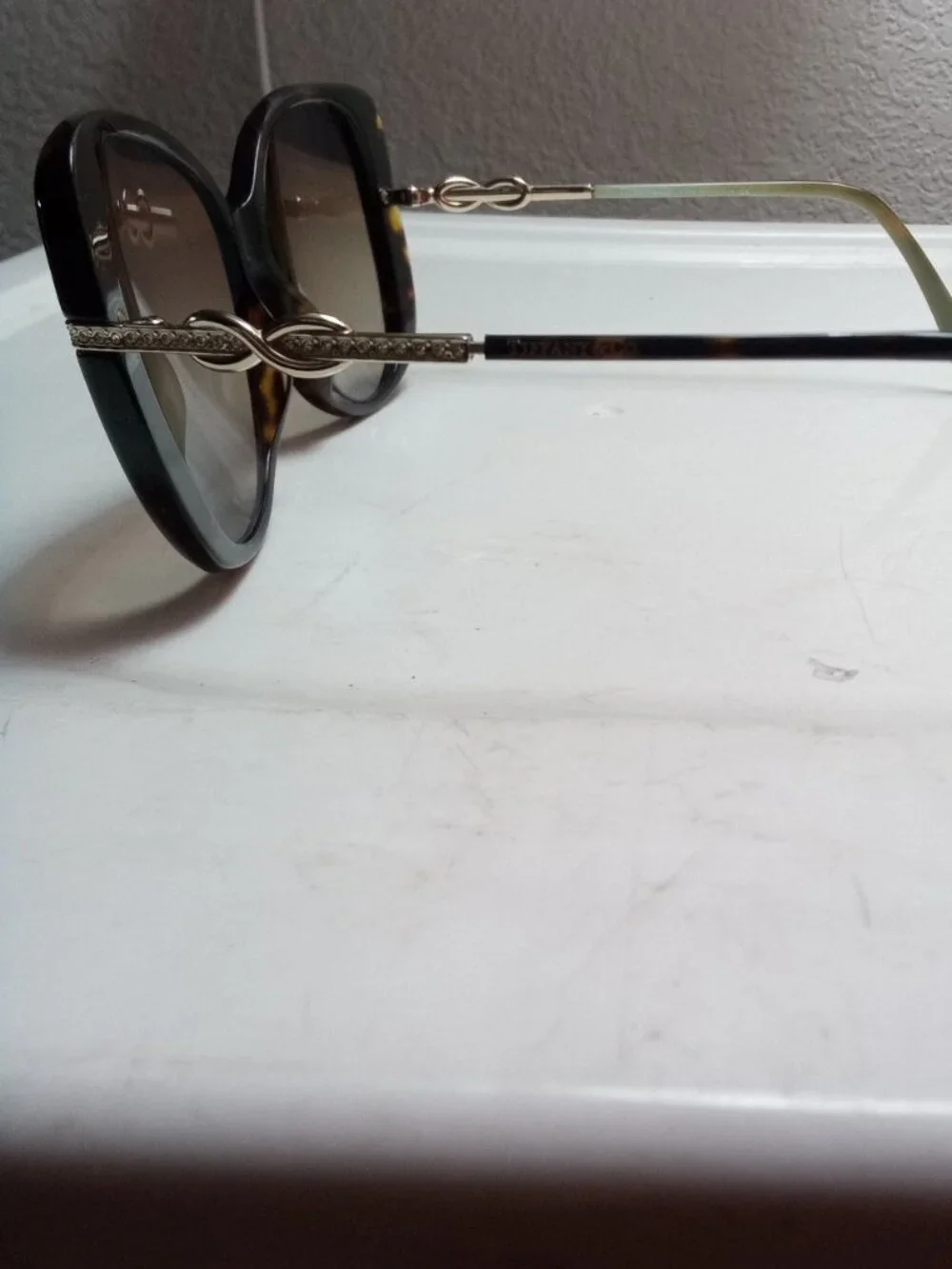 Tiffany & Co. TF4126‑B Sunglasses – Tortoise Infinity Knot – 57mm